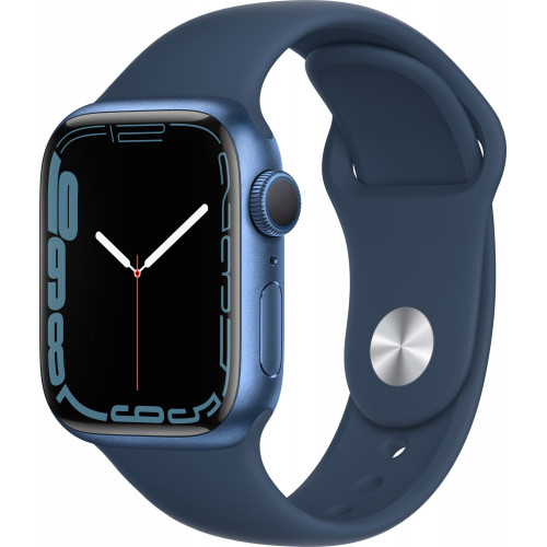 Apple Watch Series 7 GPS 45mm Blue Aluminum Case With Blue Sport Band (MKN83) б/у